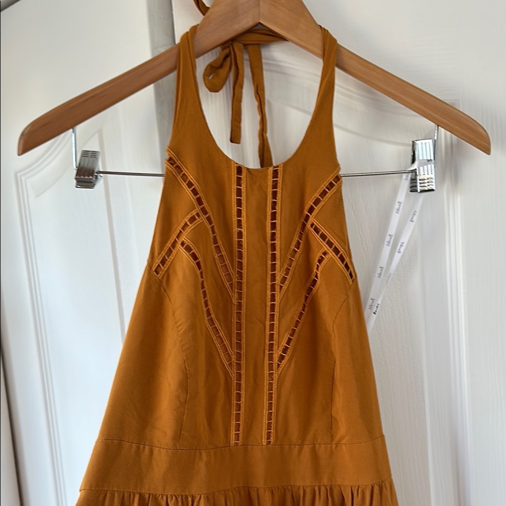 Bardot Halter Maxi Dress
